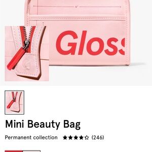 Glossier Mini Pink Cosmetic Bag